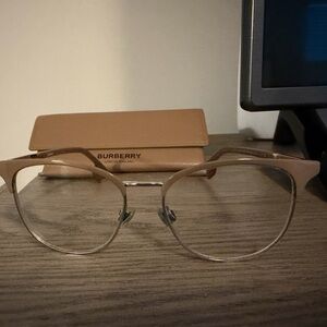 Burberry Tan Wired Eyeglasses for Women